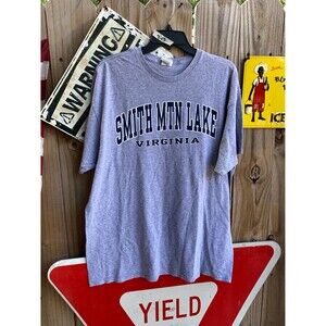 Grey and blue Smith Mountain Lake Virginia graphic tee Size XL